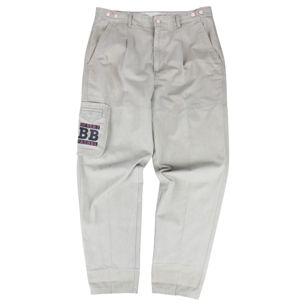Vintage Bugle Boy Desert Patrol Utility Cargo Pants Tan Men's Size 36L